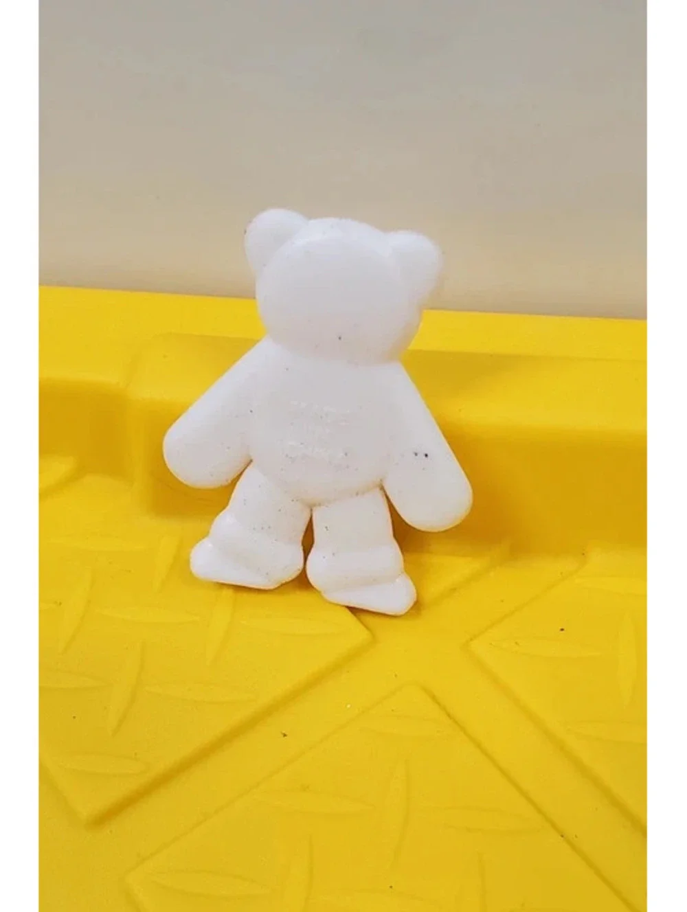Mini White Panda Bear Figure Toy Red Boo